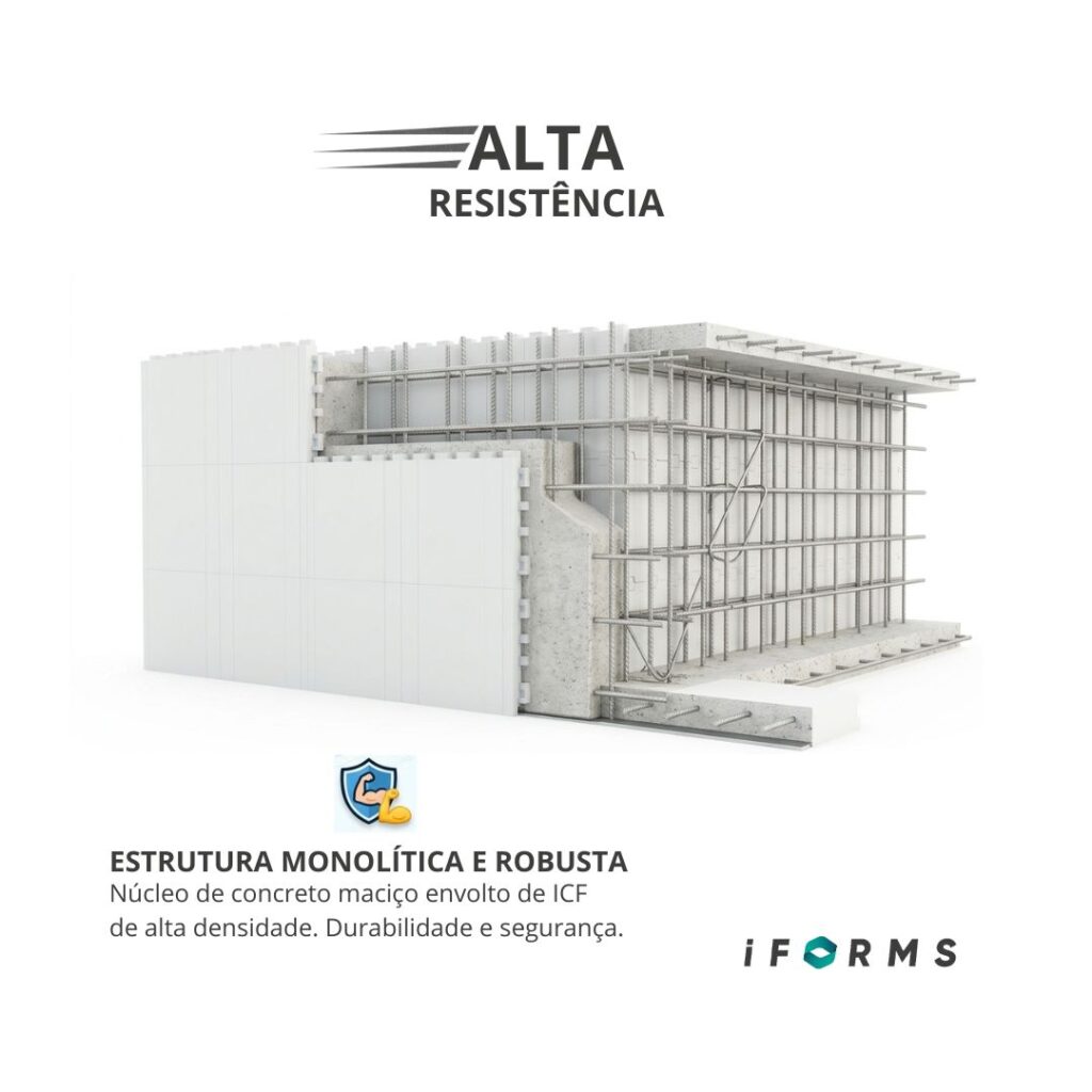 O que faz uma obra durar por muito mais tempo, com baixo índice de manutenção? A resposta é a Estrutura Monolítica. ð¡️ðª Nas imagens técnicas da iFORMS ICF, você consegue enxergar o que fica escondido após o acabamento: um verdadeiro 